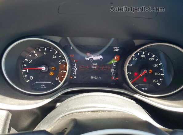 3C4NJDBB3MT512661 2021 JEEP COMPASS Blue ხელსაწყოთა პანელის ხედი