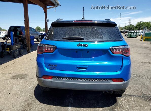 3C4NJDBB3MT512661 2021 JEEP COMPASS Blue უკანა ხედი