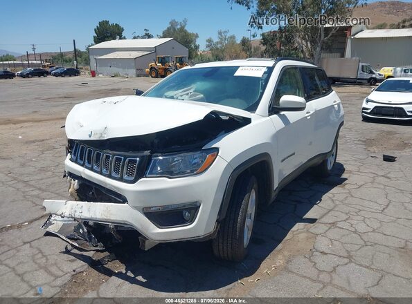 3C4NJDBB3MT567109 2021 JEEP COMPASS White Առջևի ձախ երեք քառորդ տեսարան