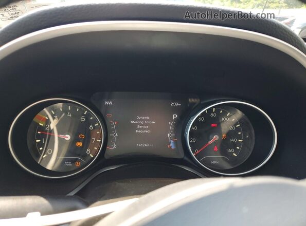 3C4NJDBB4JT103872 2018 JEEP COMPASS Black Instrument cluster view