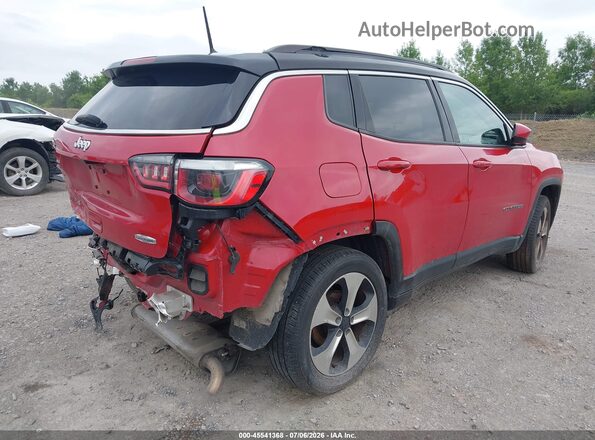 3C4NJDBB4JT178166 2018 JEEP COMPASS Красный Задняя правая четверть