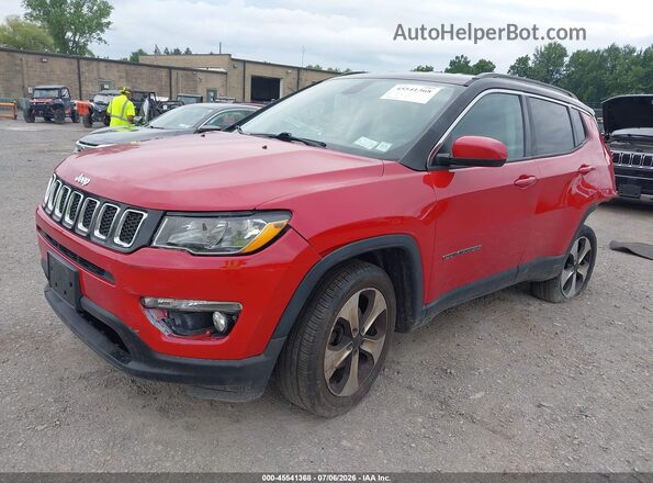 3C4NJDBB4JT178166 2018 JEEP COMPASS Красный Передняя левая четверть