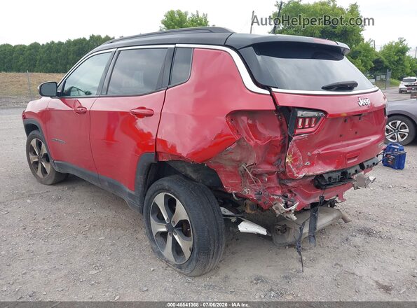 3C4NJDBB4JT178166 2018 JEEP COMPASS Красный Задняя левая четверть