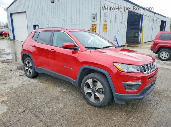3C4NJDBB4JT313999 2018 JEEP COMPASS Red Front right