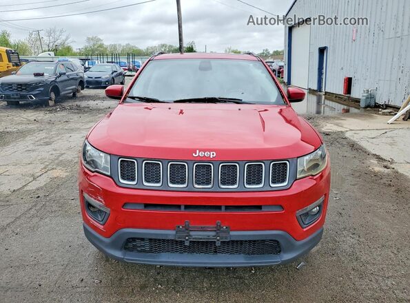 3C4NJDBB4JT313999 2018 JEEP COMPASS Red Front view