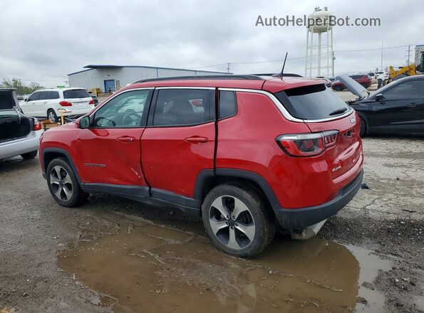3C4NJDBB4JT313999 2018 JEEP COMPASS Red Rear left