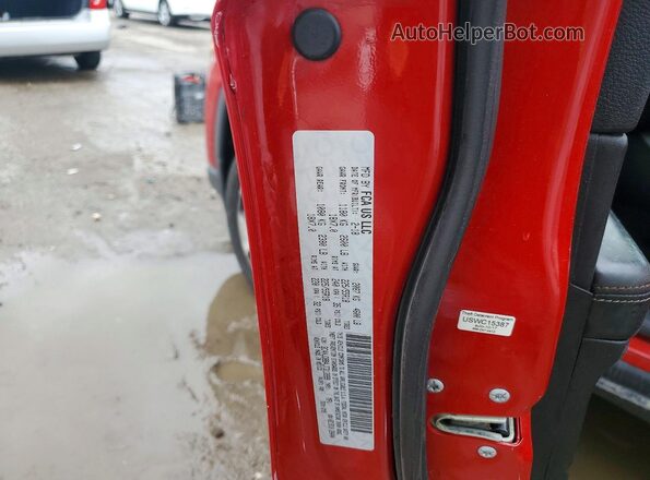 3C4NJDBB4JT313999 2018 JEEP COMPASS Red VIN sticker view