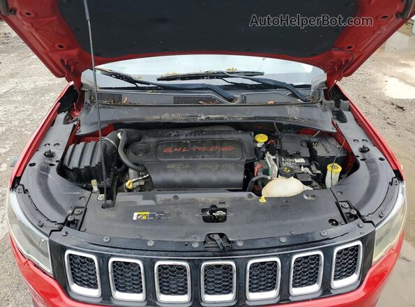 3C4NJDBB4JT313999 2018 JEEP COMPASS Red Engine compartment view