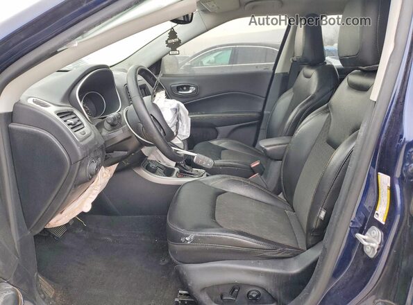 3C4NJDBB4JT316143 2018 JEEP COMPASS Blue Вид салону спереду