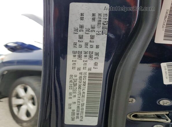3C4NJDBB4JT316143 2018 JEEP COMPASS Blue Вид наклейки з VIN-кодом