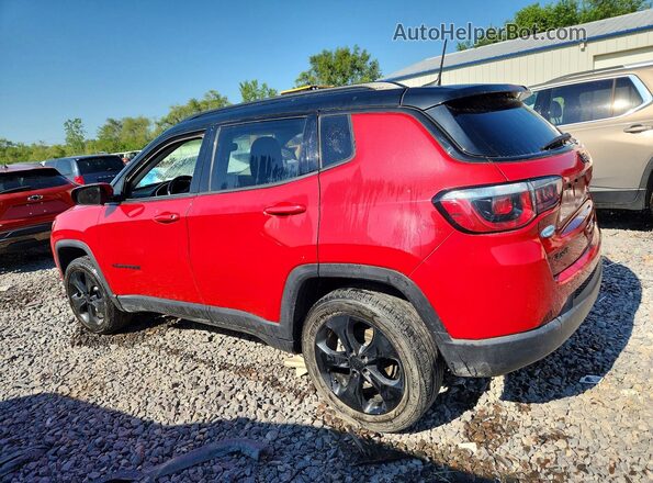 3C4NJDBB4KT761127 2019 JEEP COMPASS Red Trasero izquierdo