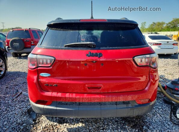 3C4NJDBB4KT761127 2019 JEEP COMPASS Red Vista trasera