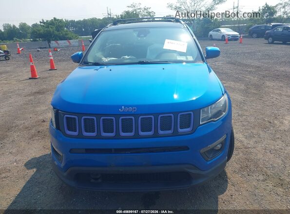 3C4NJDBB4KT838224 2019 JEEP COMPASS Blue ხელსაწყოთა პანელის ხედი