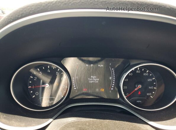3C4NJDBB4LT251975 2020 JEEP COMPASS White Widok zestawu wskaźników