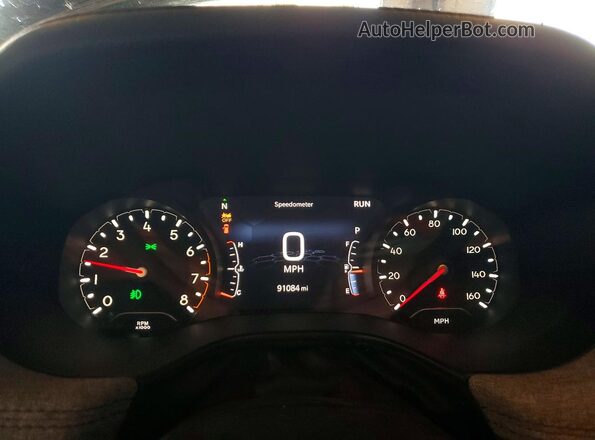 3C4NJDBB4NT121035 2022 JEEP COMPASS Black Instrument cluster view
