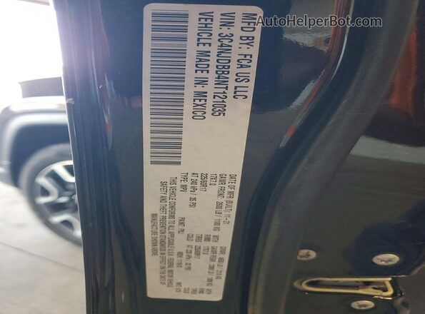 3C4NJDBB4NT121035 2022 JEEP COMPASS Black VIN sticker view