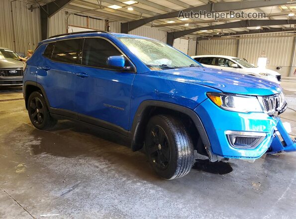3C4NJDBB5JT359843 2018 JEEP COMPASS Blue Front right