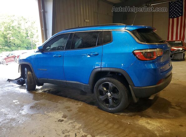 3C4NJDBB5JT359843 2018 JEEP COMPASS Blue Rear left