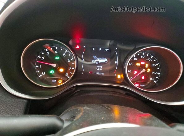3C4NJDBB5JT478895 2018 JEEP COMPASS White Вид щитка приладів