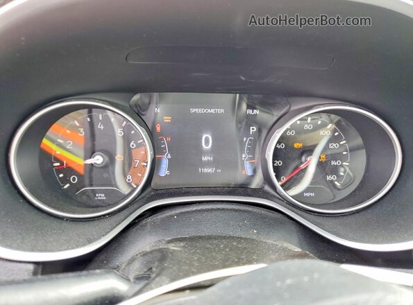 3C4NJDBB5KT593045 2019 JEEP COMPASS Silver Instrument cluster view