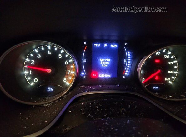 3C4NJDBB6JT162261 2018 JEEP COMPASS Black Instrument cluster view