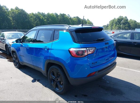 3C4NJDBB6KT629826 2019 JEEP COMPASS Blue Trasero izquierdo