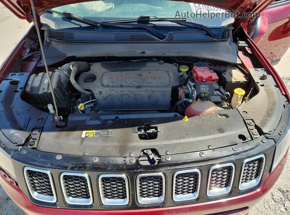 3C4NJDBB6MT543516 2021 JEEP COMPASS Maroon ძრავის განყოფილების ხედი