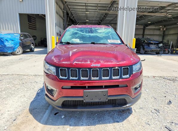 3C4NJDBB6MT543516 2021 JEEP COMPASS Maroon წინა ხედი
