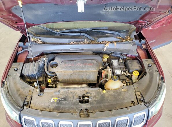3C4NJDBB6NT131050 2022 JEEP COMPASS Burgundy Engine compartment view