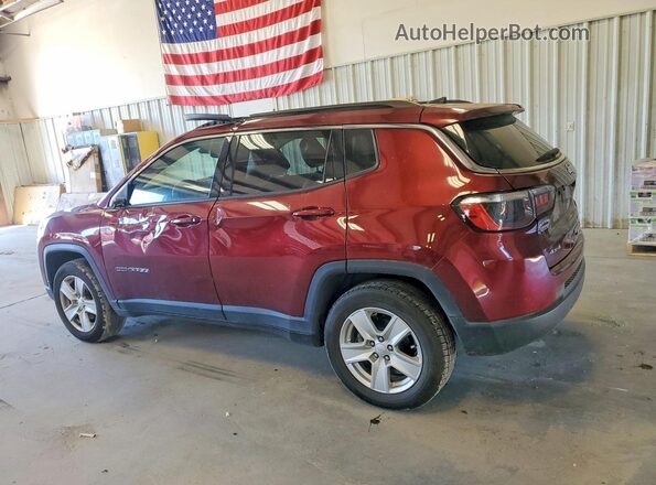 3C4NJDBB6NT131050 2022 JEEP COMPASS Burgundy Rear left