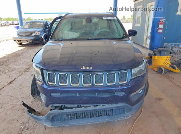 3C4NJDBB7HT660933 2017 JEEP COMPASS Blue Front view