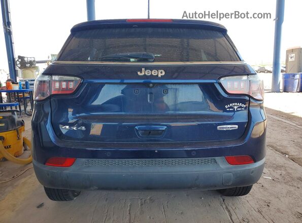 3C4NJDBB7HT660933 2017 JEEP COMPASS Blue Rear view