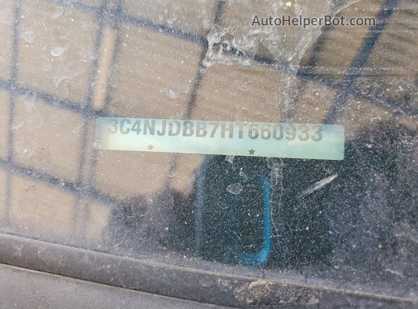 3C4NJDBB7HT660933 2017 JEEP COMPASS Blue VIN sticker view