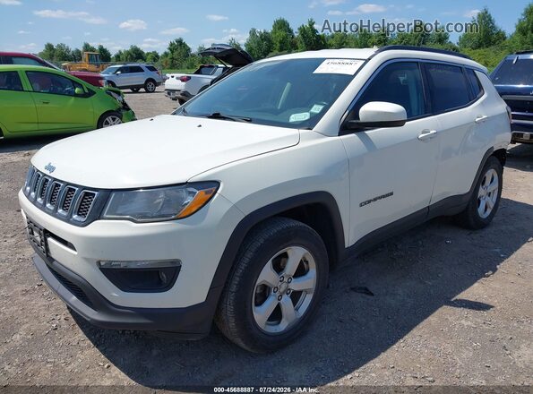 3C4NJDBB7JT111609 2018 JEEP COMPASS White Առջևի ձախ երեք քառորդ տեսարան