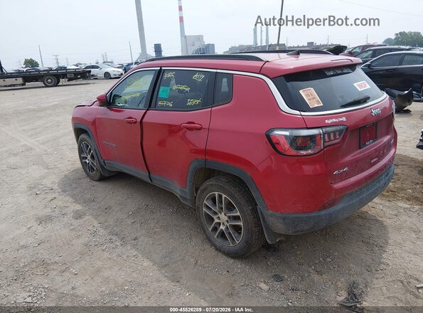 3C4NJDBB7JT161376 2018 JEEP COMPASS Red უკანა მარცხენა