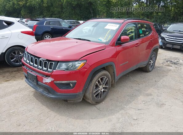 3C4NJDBB7JT161376 2018 JEEP COMPASS Red წინა მარცხენა ხედი სამი მეოთხედიდან