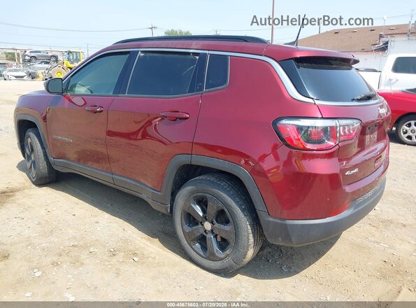 3C4NJDBB7LT224060 2020 JEEP COMPASS Burgundy Rear left