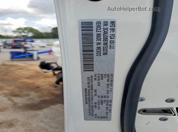 3C4NJDBB7MT533786 2021 JEEP COMPASS White Widok naklejki z numerem VIN