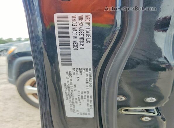 3C4NJDBB7MT543511 2021 JEEP COMPASS Black Vista de la etiqueta del VIN