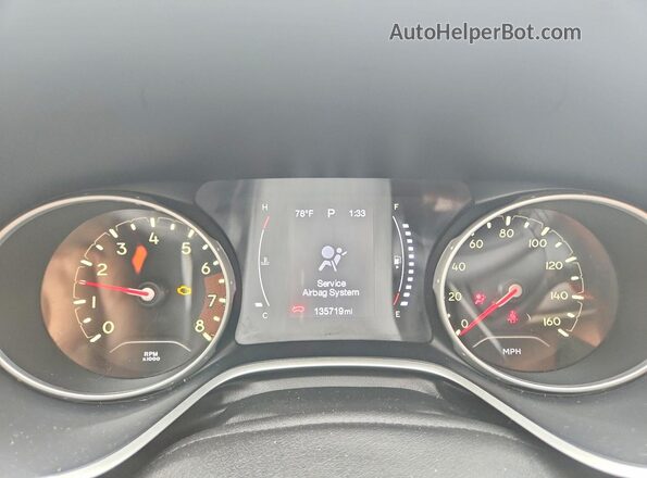3C4NJDBB8HT679992 2017 JEEP COMPASS Black Vista del cuadro de instrumentos