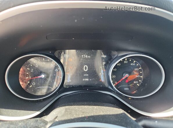 3C4NJDBB8JT290632 2018 JEEP COMPASS Blue Instrument cluster view