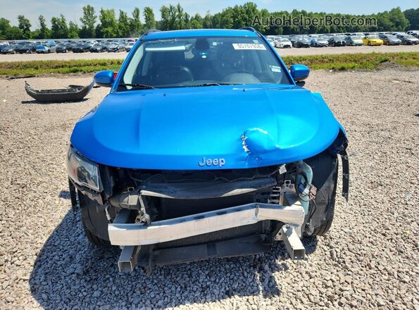3C4NJDBB8JT290632 2018 JEEP COMPASS Blue Front view