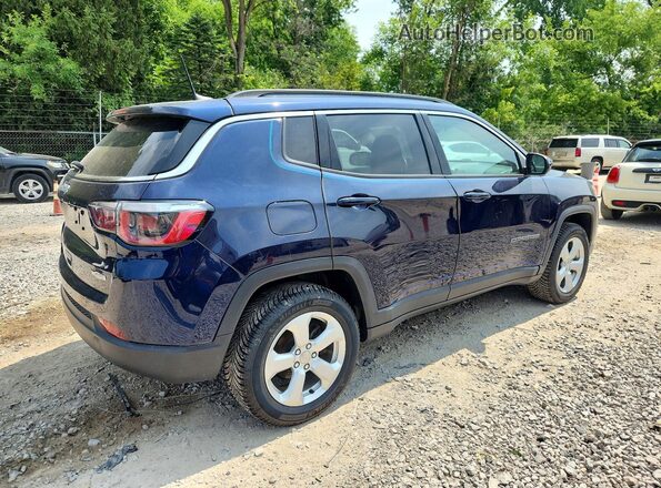 3C4NJDBB8KT839666 2019 JEEP COMPASS Blue Trasero derecho