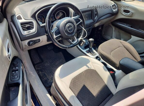 3C4NJDBB8KT839666 2019 JEEP COMPASS Blue Vista del salpicadero