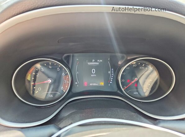 3C4NJDBB8KT839666 2019 JEEP COMPASS Blue Vista del cuadro de instrumentos