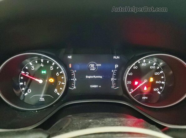 3C4NJDBB9JT202378 2018 JEEP COMPASS Red Widok zestawu wskaźników
