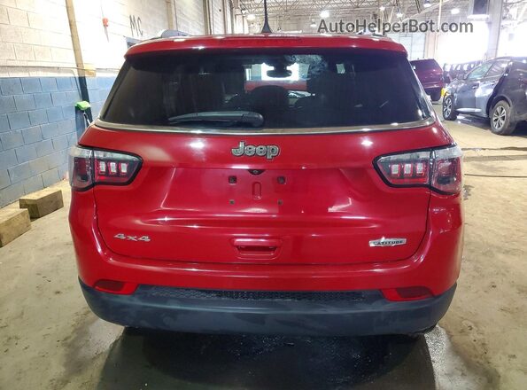 3C4NJDBB9JT202378 2018 JEEP COMPASS Red Widok z tyłu