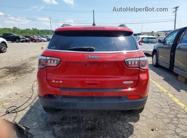 3C4NJDBB9JT254657 2018 JEEP COMPASS Red Вид ззаду
