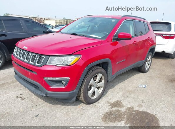 3C4NJDBB9JT373437 2018 JEEP COMPASS Red Առջևի ձախ երեք քառորդ տեսարան