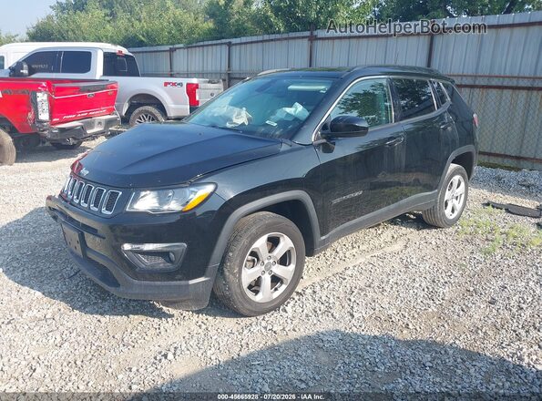 3C4NJDBB9KT641274 2019 JEEP COMPASS Black წინა მარცხენა ხედი სამი მეოთხედიდან